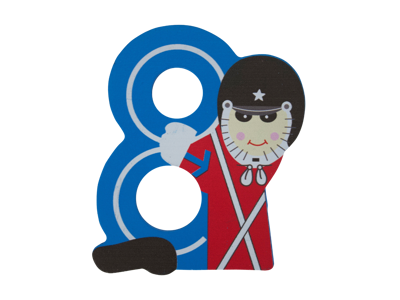 Wooden Number Guardsman 8
