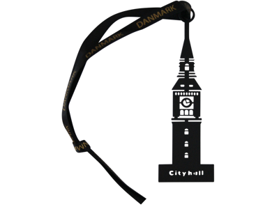 Bookmark City Hall Black Metal