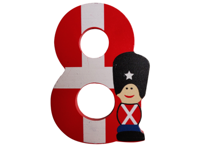 Wooden Number Guardsman And Flag 8