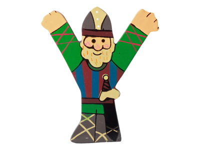Wooden Letter Viking Y