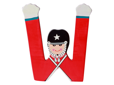 Wooden Letter Guard W