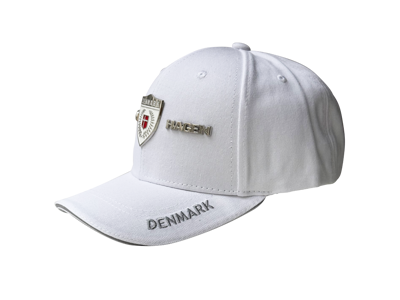 Cap, White Copenhagen Metal Coat Of Arms