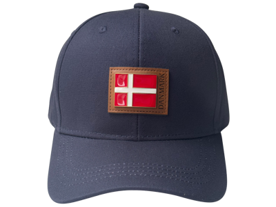 Cap, Metal DK Flag Leather Patch, Navy
