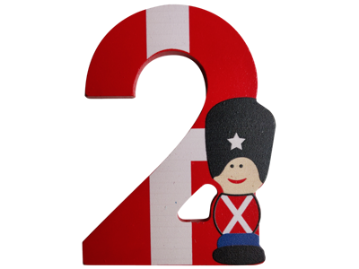 Wooden Number Guardsman And Flag 2