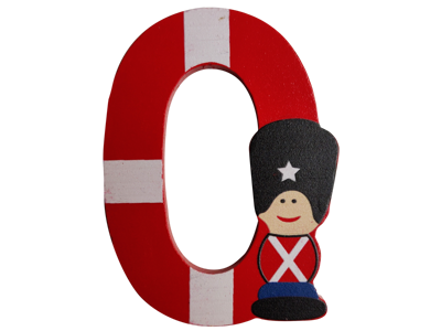 Wooden Number Guardsman And Flag 0