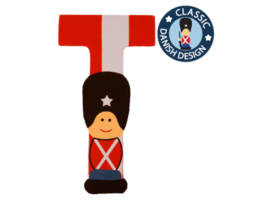 Wooden Letter Guardsman And Flag T