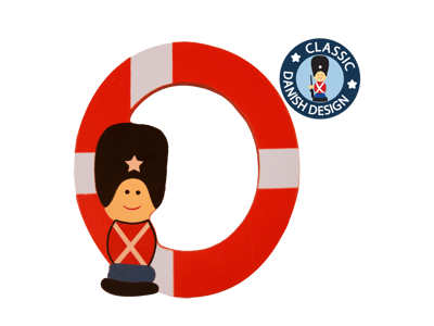 Wooden Letter Guardsman And Flag O