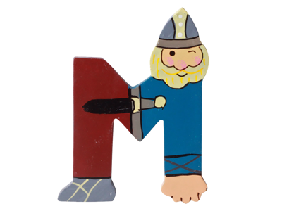 Wooden Letter Viking M