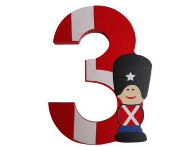 Wooden Number Guardsman And Flag 3