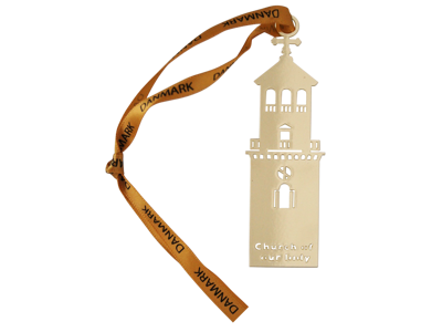 Bookmark Church Of Our Lady Gold Color Plated Metal