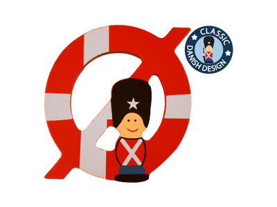 Wooden Letter Guardsman And Flag Ø