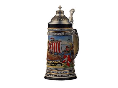 Bierstein Viking Ship Medium Tin Lid