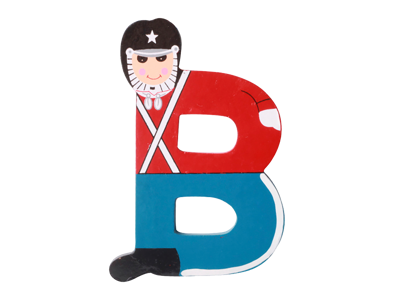 Wooden Letter Guard B