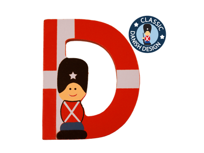 Wooden Letter Guardsman And Flag D