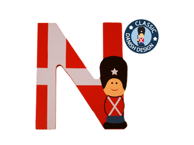 Wooden Letter Guardsman And Flag N