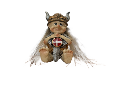 Seated Viking with sword